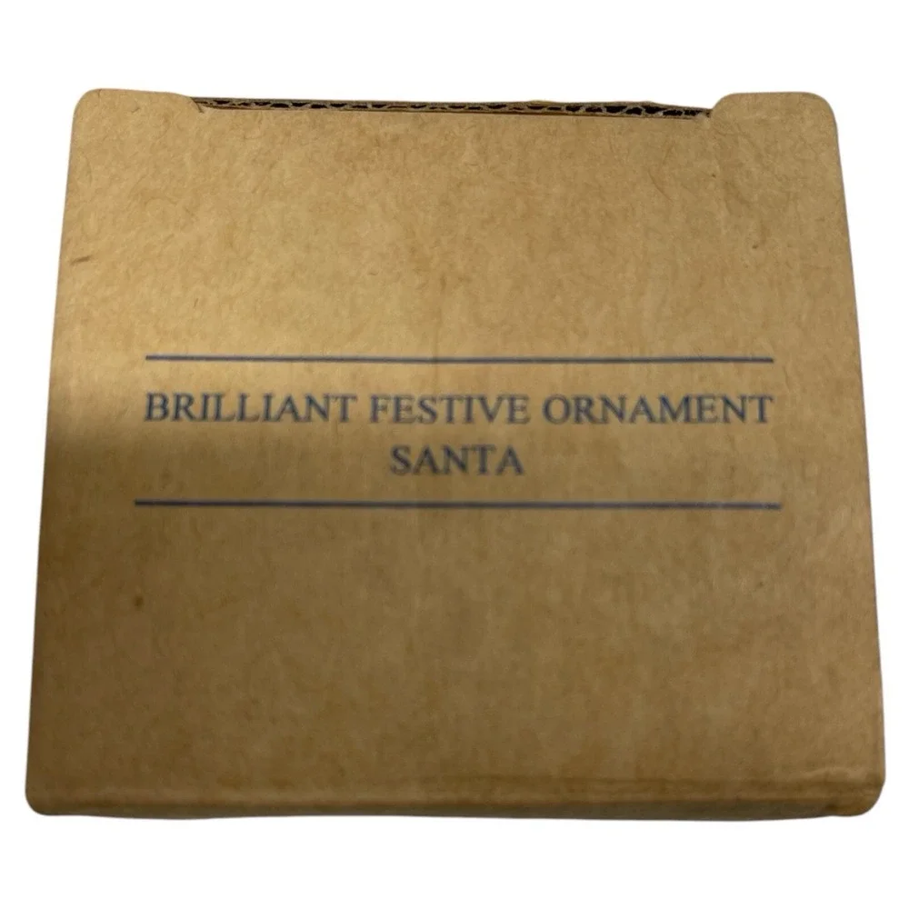Vintage Avon 1998 Brilliant Festive‎ Ornament Santa In Box